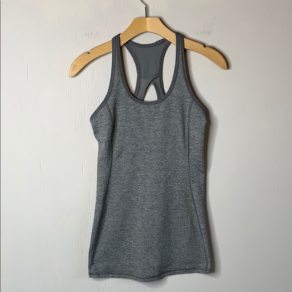 lululemon athletica Tops - Lululemon Cool Racerback Exhale Heathered Slate